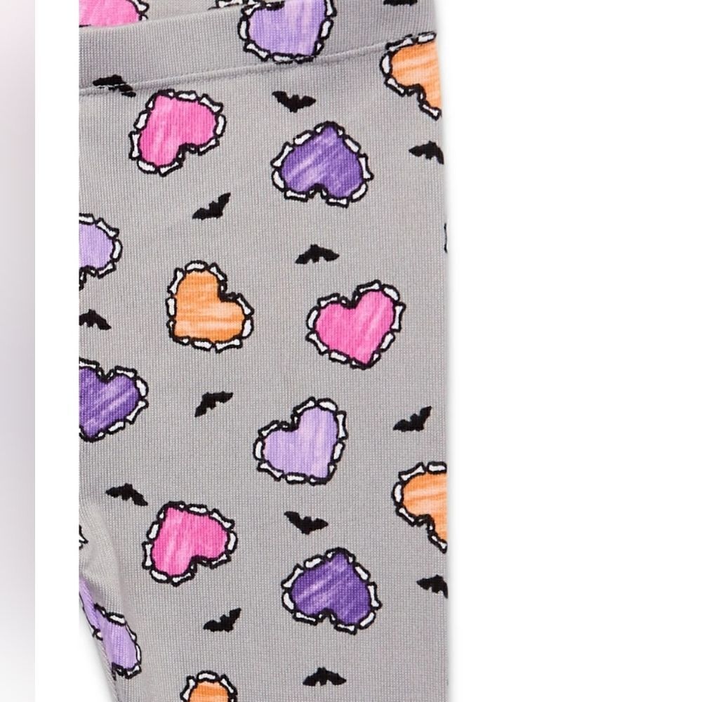 Wonder Nation Girls Halloween Tight Fit Long Sleeve 2 pc Pajama Set. - Picture 3 of 9